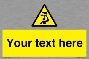 Custom warning overhead obstacle